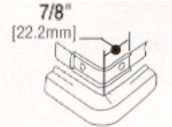 W/M7/8 EXTERNAL ELBOW IVORY (EACH)